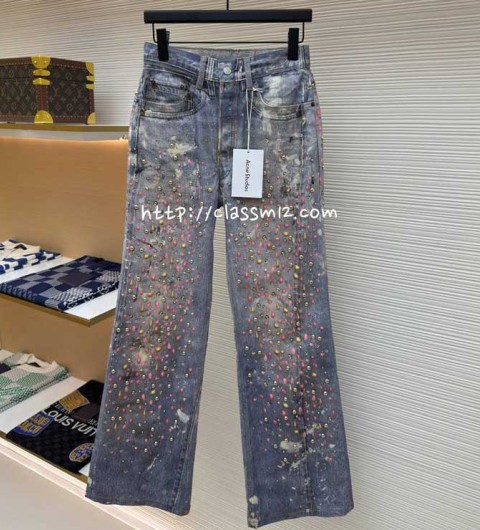 아크네 25 한정판 청바지 긴바지 A13400