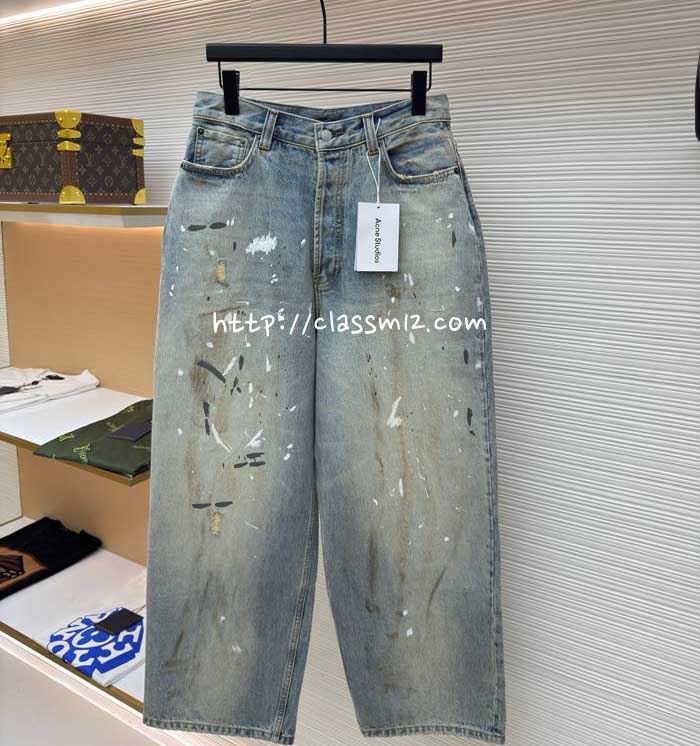 아크네 25 한정판 청바지 긴바지 A13402