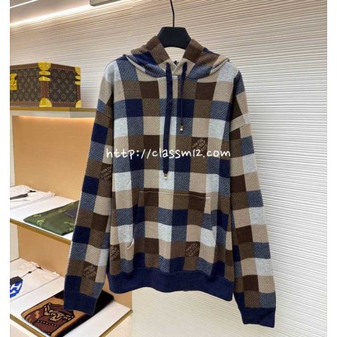 루이비통 25 한정판 양털 긴팔 후드 니트 A13410