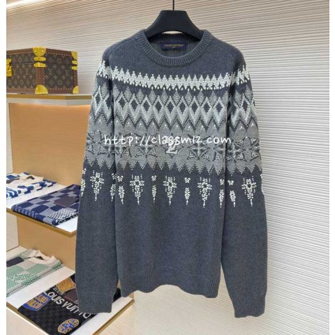 루이비통 25 한정판 양털 긴팔 니트 A13413