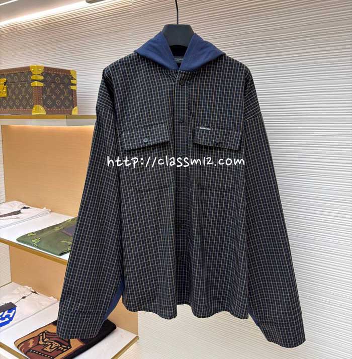 발렌시아가 25 한정판 긴팔 후드 자켓 A13415