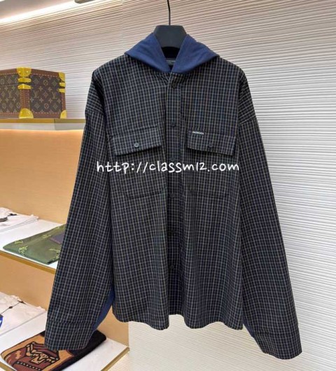 발렌시아가 25 한정판 긴팔 후드 자켓 A13415