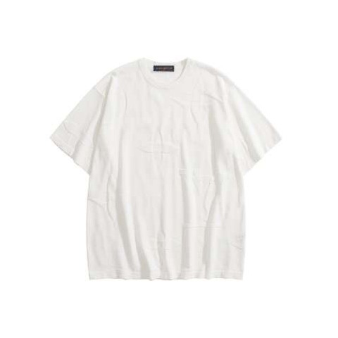 루이비통 25 한정판 남여공용 로고 엠브로이더드 숏 슬리브 셔츠 A13426