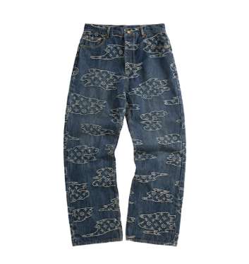 루이비통 25 한정판 모노그램 데님 스케이트 팬츠 A13428