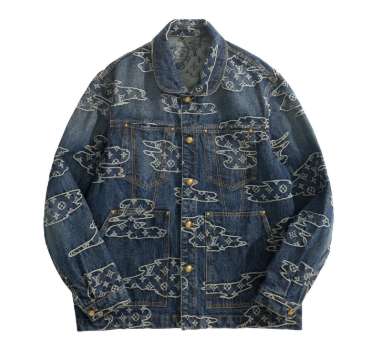 루이비통 25 한정판 모노그램 데님 워크웨어 블루종 A13429