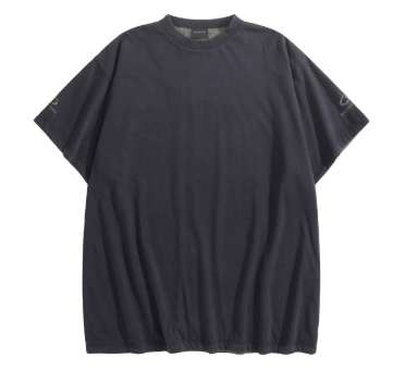 발렌시아가 25 한정판 로고 자수 리버시블 라운드 티셔츠 A13439