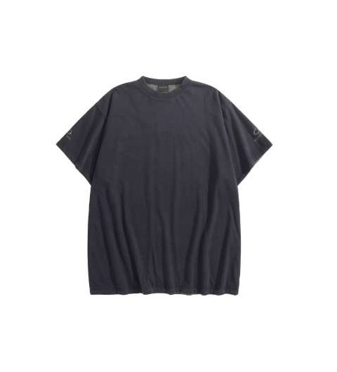 발렌시아가 25 한정판 로고 자수 리버시블 라운드 티셔츠 A13439