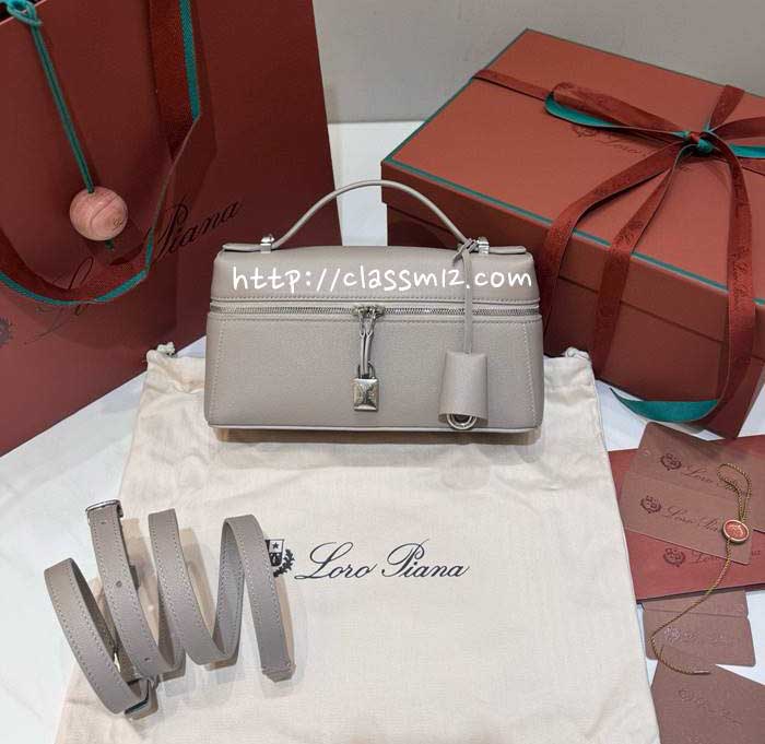 로로피아나 Loro Piana 25 한정판 Extra Bag23 소가죽 카프스킨 크로스백 가방 C5797