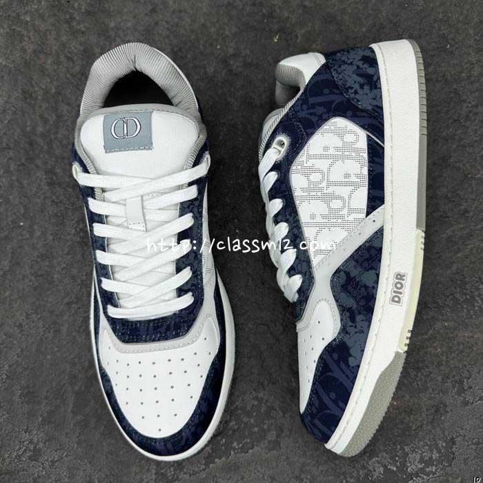 디올 25 한정판 Essentials B27 남녀공용 소가죽 카프스킨 운동화 B5317