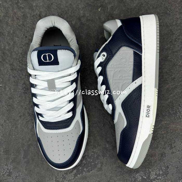 디올 25 한정판 Essentials B27 남녀공용 소가죽 카프스킨 운동화 B5318