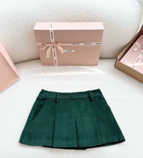 미우미우 25 한정판 여성 치마 A13447