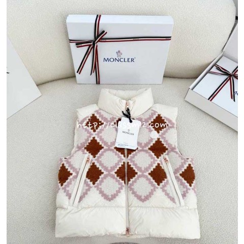 몽클레어 25 한정판 여성 민소매 조끼 자켓 A13449