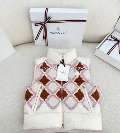 몽클레어 25 한정판 여성 민소매 조끼 자켓 A13449