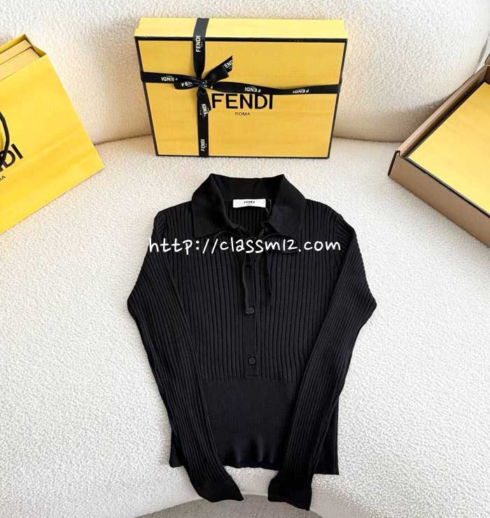 펜디 25 한정판 여성 양털 긴팔 니트 A13450