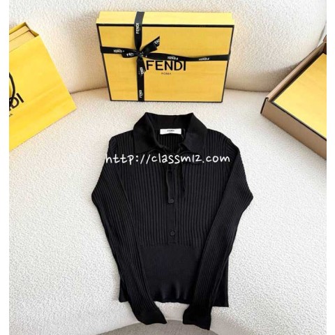 펜디 25 한정판 여성 양털 긴팔 니트 A13450