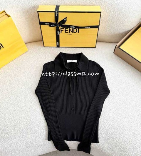 펜디 25 한정판 여성 양털 긴팔 니트 A13450