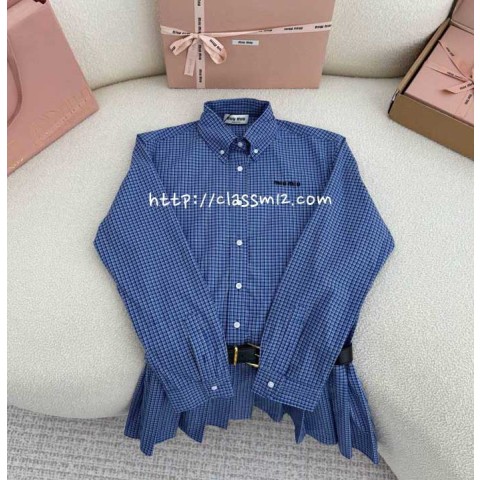 미우미우 25 한정판 여성 긴팔 원피스 A13495