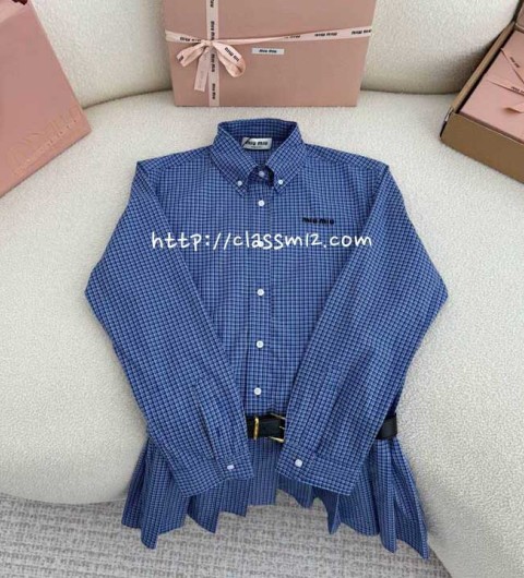 미우미우 25 한정판 여성 긴팔 원피스 A13495