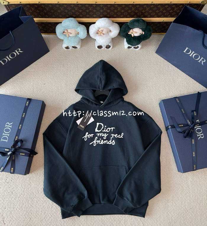 디올 25 한정판 긴팔 후드 티셔츠 A13507