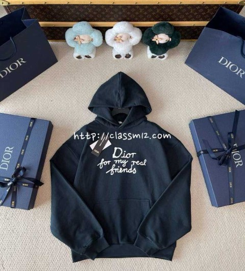 디올 25 한정판 긴팔 후드 티셔츠 A13507