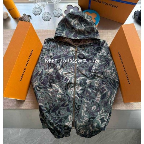 루이비통 25 한정판 양면 긴팔 후드 자켓 A13528