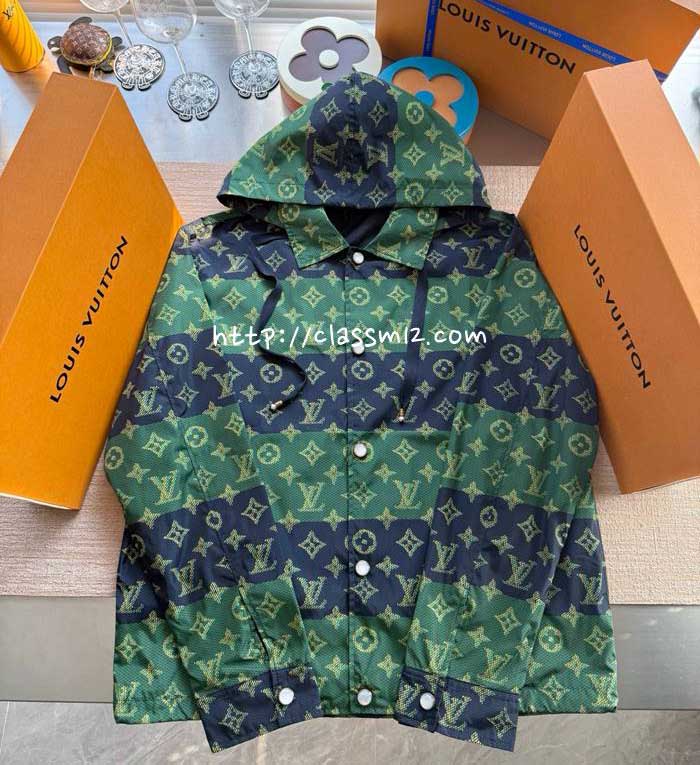 루이비통 25 한정판 양면 긴팔 후드 자켓 A13529