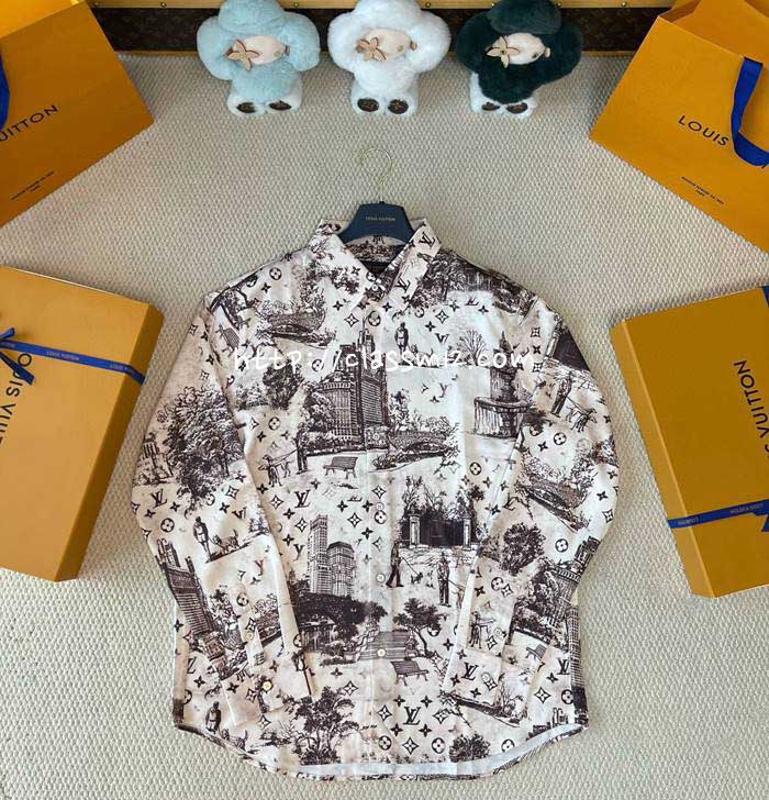 루이비통 25 한정판 긴팔 셔츠 A13535