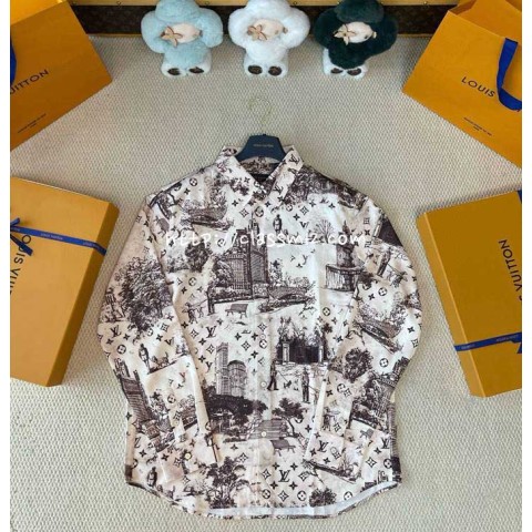 루이비통 25 한정판 긴팔 셔츠 A13535
