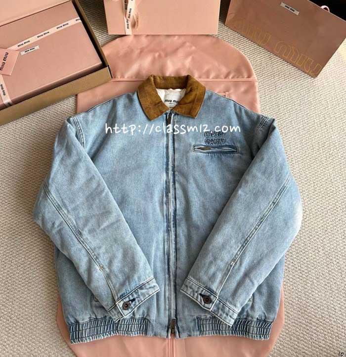 미우미우 25 한정판 긴팔 청자켓 A13549