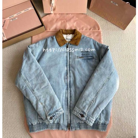 미우미우 25 한정판 긴팔 청자켓 A13549