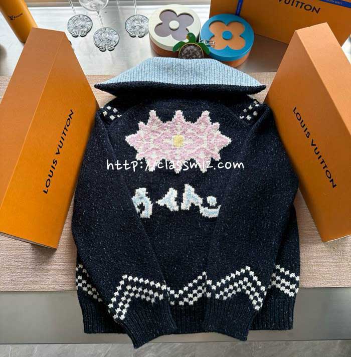 루이비통 25 한정판 Nigo 긴팔 니트 자켓 A13567