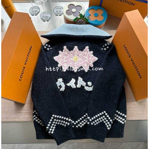 루이비통 25 한정판 Nigo 긴팔 니트 자켓 A13567