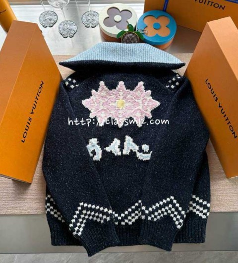 루이비통 25 한정판 Nigo 긴팔 니트 자켓 A13567
