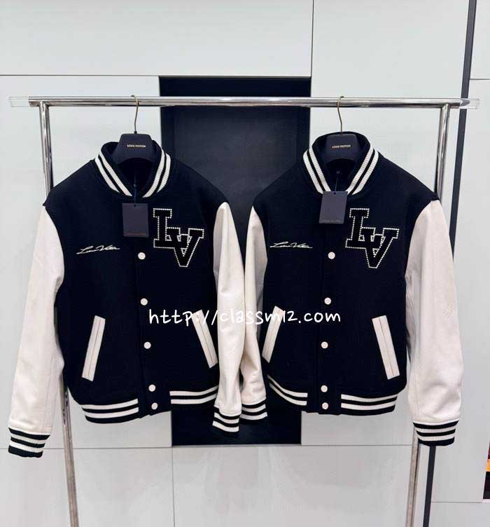 루이비통 25 한정판 소가죽 카프스킨 긴팔 자켓 A13569