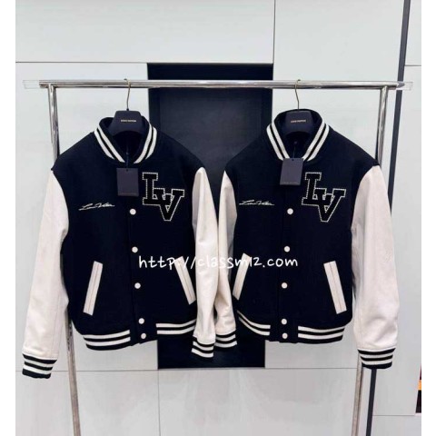 루이비통 25 한정판 소가죽 카프스킨 긴팔 자켓 A13569