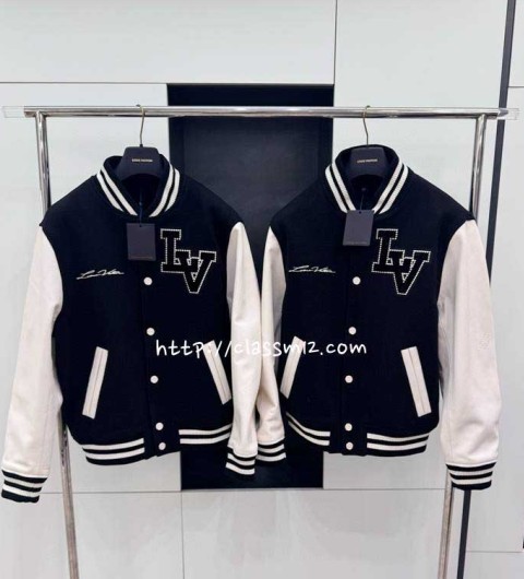 루이비통 25 한정판 소가죽 카프스킨 긴팔 자켓 A13569