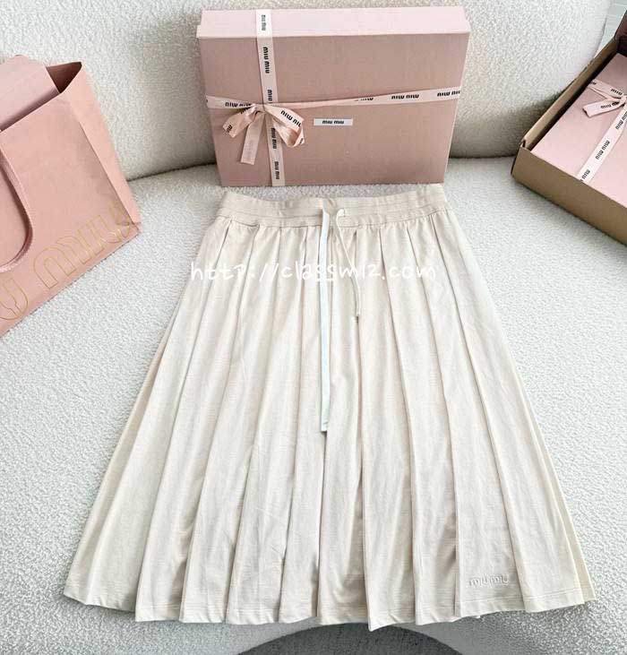 미우미우 25 한정판 여성 치마 A13575