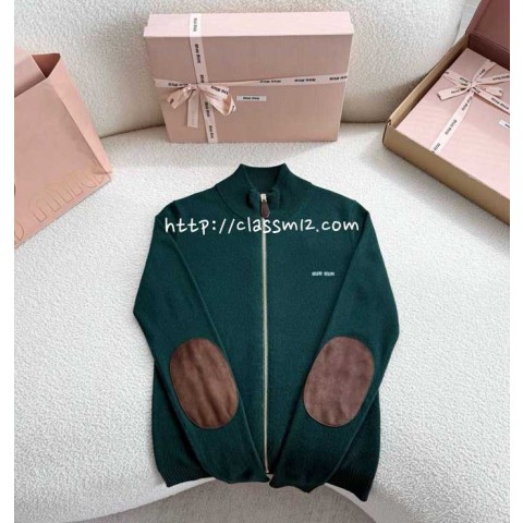 미우미우 25 한정판 긴팔 니트 자켓 A13577