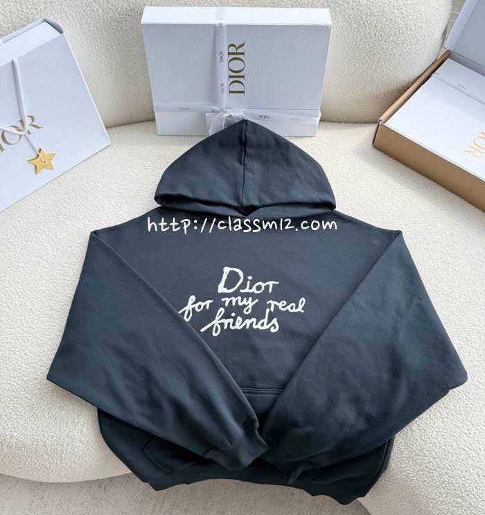 디올 25 한정판 긴팔 후드 티셔츠 A13581
