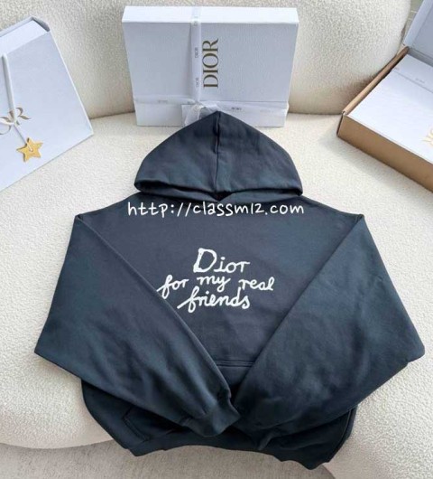 디올 25 한정판 긴팔 후드 티셔츠 A13581