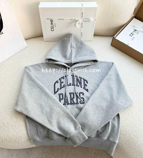 셀린느 25 한정판 긴팔 후드 티셔츠 A13582