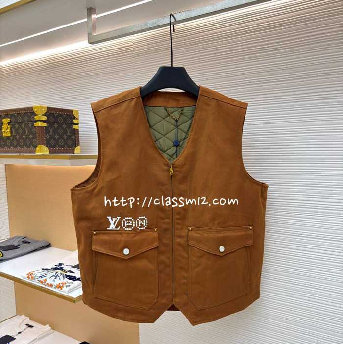 루이비통 25 한정판 Nigo 민소매 조끼 자켓 A13598