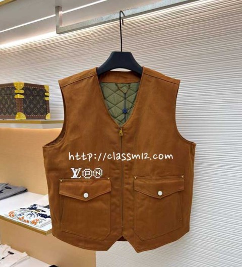 루이비통 25 한정판 Nigo 민소매 조끼 자켓 A13598