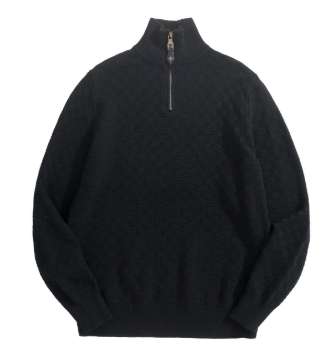 루이비통 25 한정판 캐시미어 울 블렌드 하프 집 풀 오버 A13602