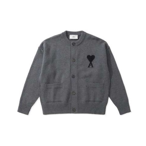 아미 25 한정판 하트에이스 로고 청키 울 가디건 A13604