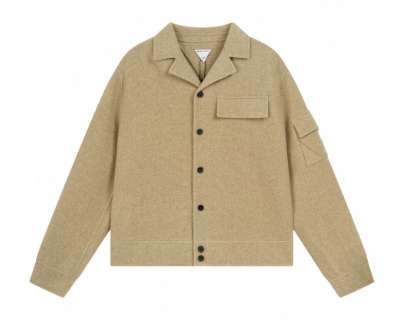 보테가베네타 25 한정판 버튼 헤비 울 자켓 A13607