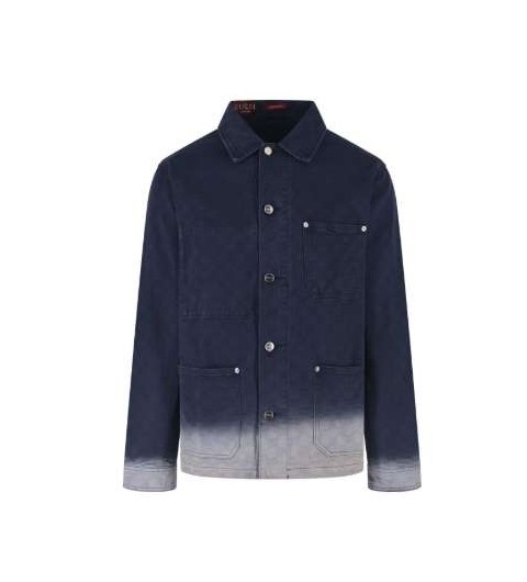 구찌 25 한정판 GG 그라디언트 데님 자켓 A13609