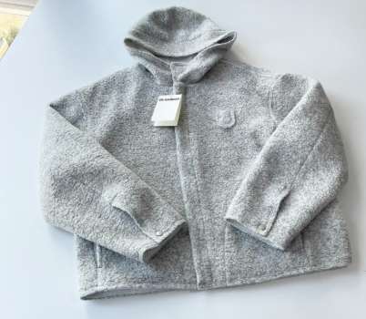 질샌더 25 한정판 남여공용 시어링 후드 자켓 A13611