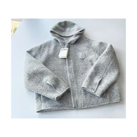 질샌더 25 한정판 남여공용 시어링 후드 자켓 A13611