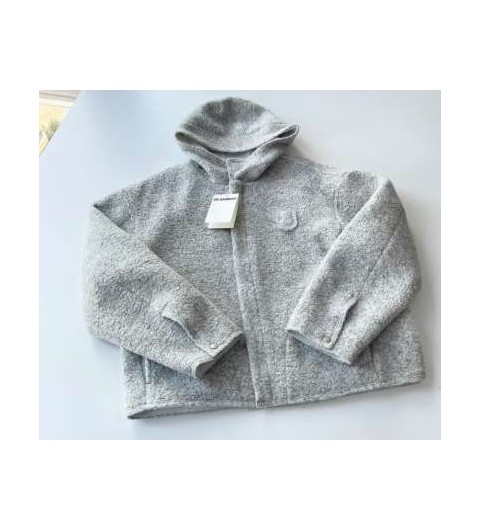 질샌더 25 한정판 남여공용 시어링 후드 자켓 A13611